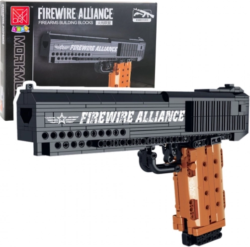Byggesæt pistol med skydefunktion 555 dele FIREWIRE ALLIANCE DESERT EAGLE