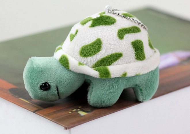 Plys Skildpadde 10 cm blå vedhæng
