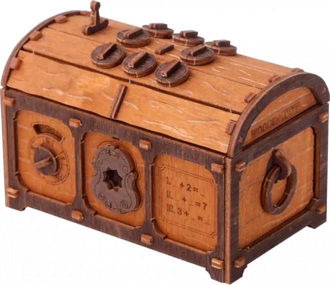 Escape Room Skattekiste Træ 3D puslespil