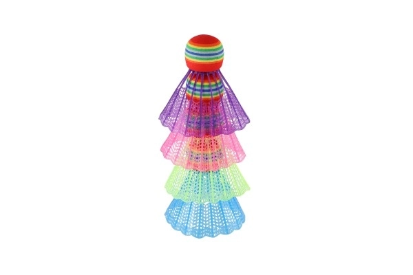 Farverige badmintonbolde