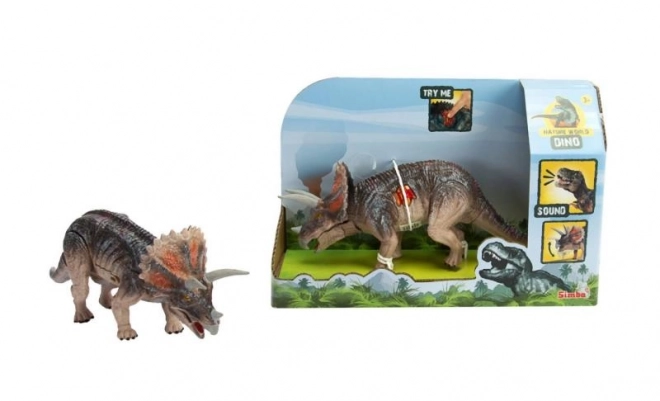 Lyd-dinosaur - T-Rex, Triceratops, Dilophosaurus
