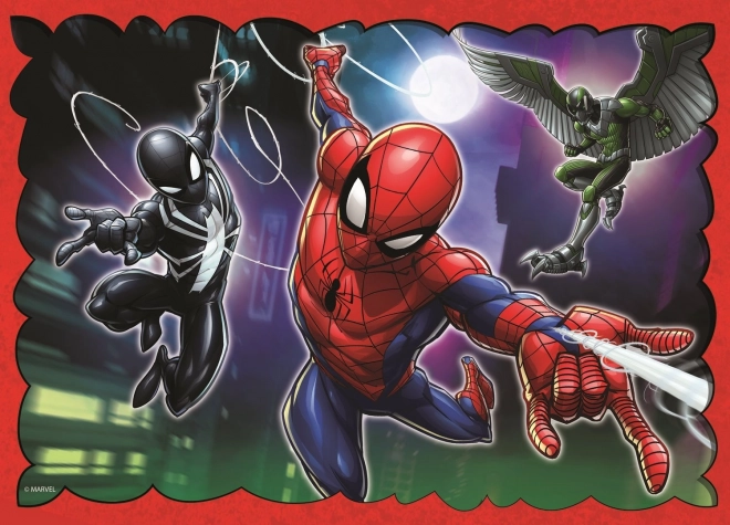 Puslespil 4i1 Heltemodige Spider-Man