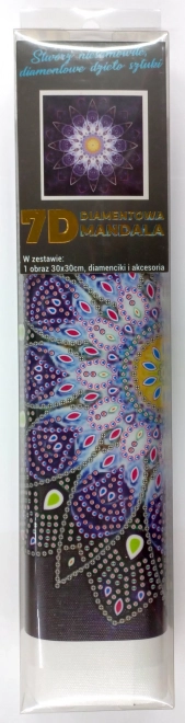 Norimpex Diamantmaling 7D Blå mandala 30x30cm
