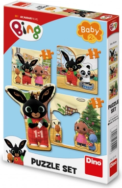 Baby puslespil Bing og venner 3 i 1 (3, 4, 5 brikker)