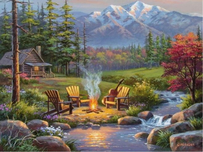 Ravensburger puslespil Riverside Living Room 750 brikker