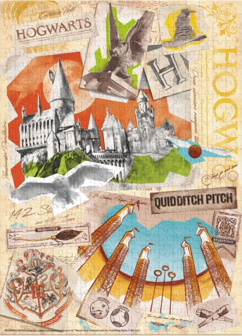 Puslespil Harry Potter: Skolen for heksekunst og trolddom i Hogwarts 450 brikker