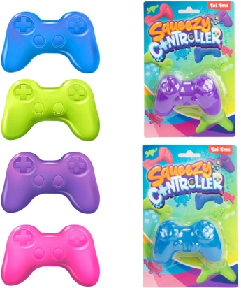 slimet masse formet som en spillecontroller 75 g, 4 farver