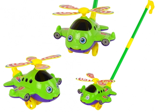 Grøn Glad Helikopter til Skub