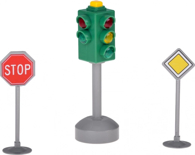 Lys- og lydtrafiklys til realistisk leg