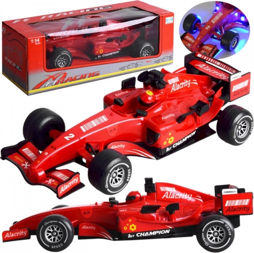 Formel-racerbil med lyd- og lyseffekter – Rød