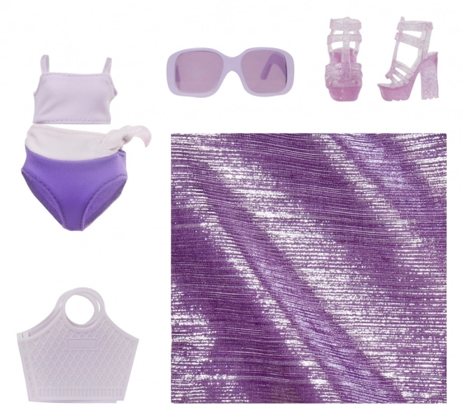 Rainbow High Fashion dukke i badetøj - Violet Willow