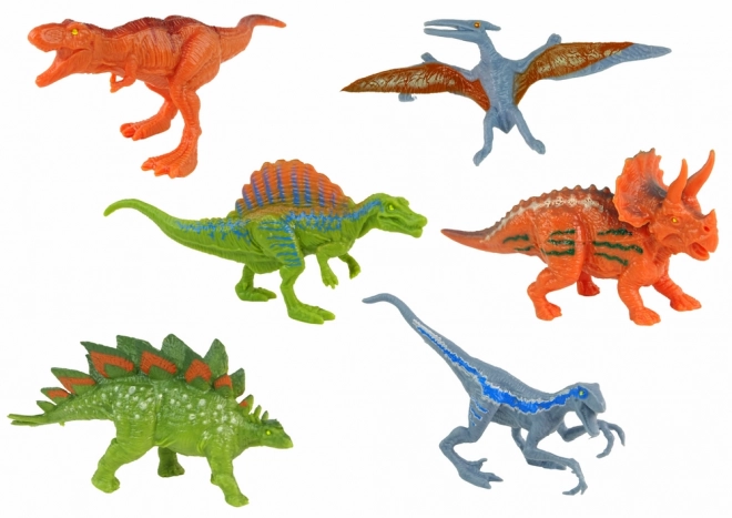 Børnesæt med køretøjer og dinosaurer
