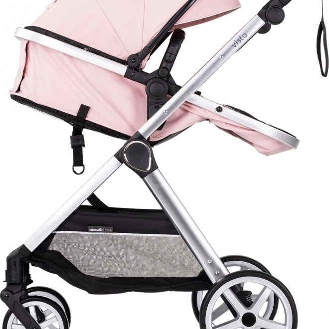 Barnevogn Chipolino Vista 2v1 Lyserød Marshmallow