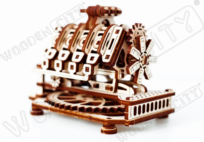 Træ 3D-puslespil motor V8
