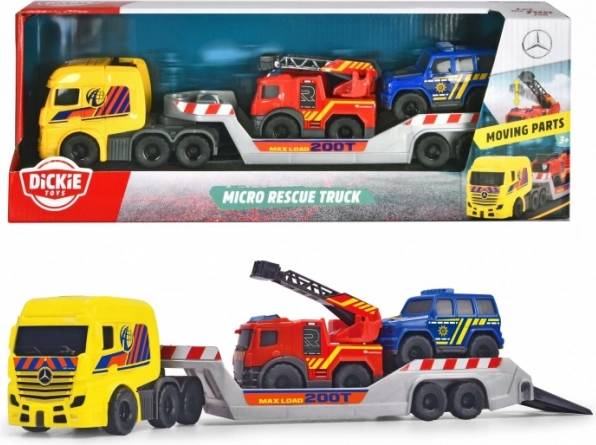 Mini bugseringsvogn med SOS-køretøjer 32 cm DICKIE TOYS