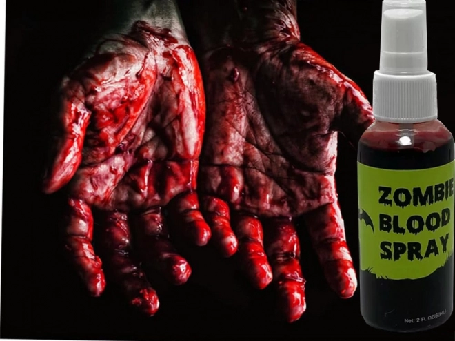 Halloween-spray med kunstigt blod