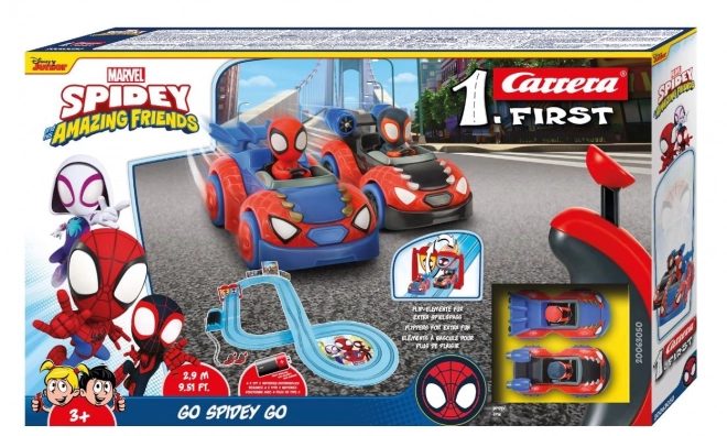 Bilbane med biler Første Spider Man Spidey Go 2,9 m