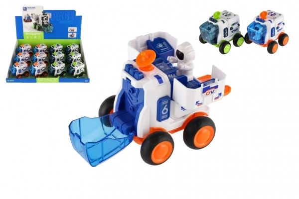 Bil rumfart plast 8x9cm på inerti 2 farver