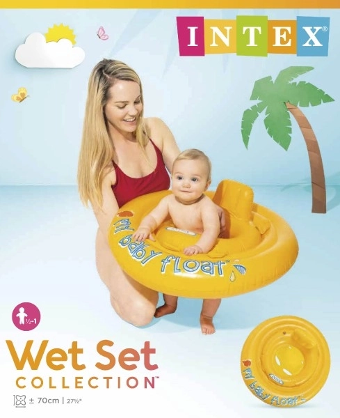 Baby oppustelig ring +- 70cm i kassen 6-12m
