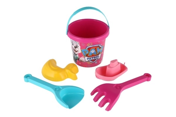 Sæt til sand 5 stk. plast Paw Patrol/Tlapková patrulje pink i net 12x22x12cm 12m+ Wader