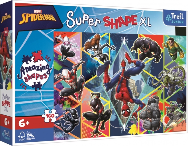 Puslespil 160 brikker XL Super Shape – slut dig til Spider‑Man