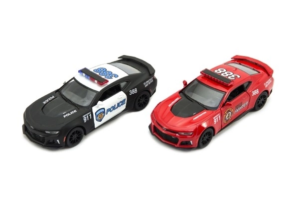 Auto Kinsmart Chevrolet Camaro politi/betjente 12cm metal/plast