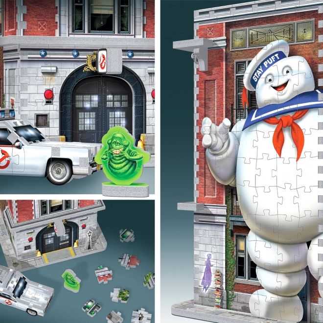 WREBBIT 3D puslespil Ghostbusters: Spøgelsesjægernes brandstation 500 brikker