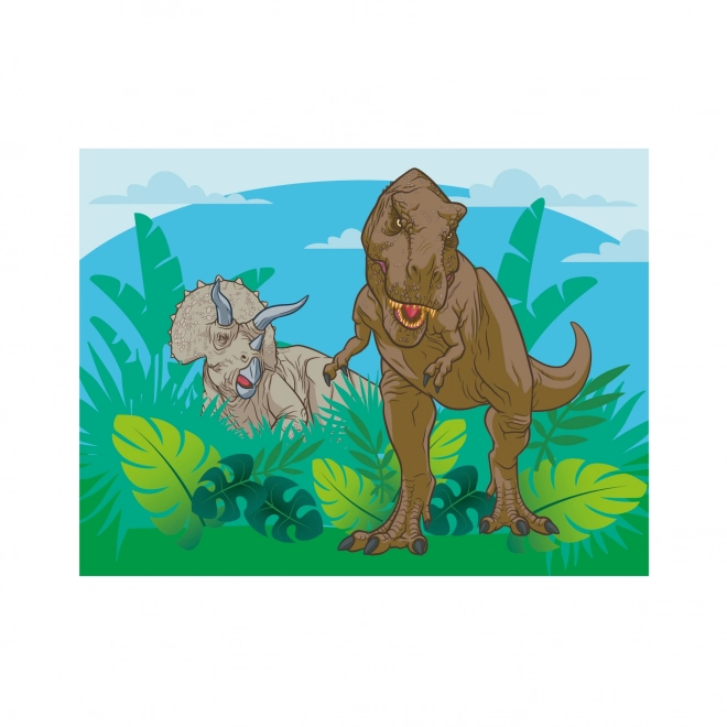Kubus klodser Jurassic World træ 12 stk i æske 22x18x4cm