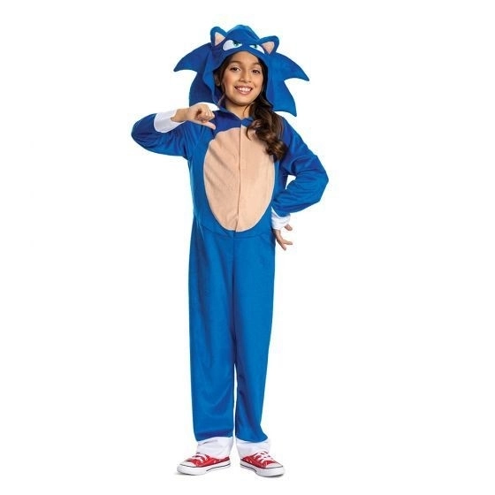 Sonic kostume, 7-8 år