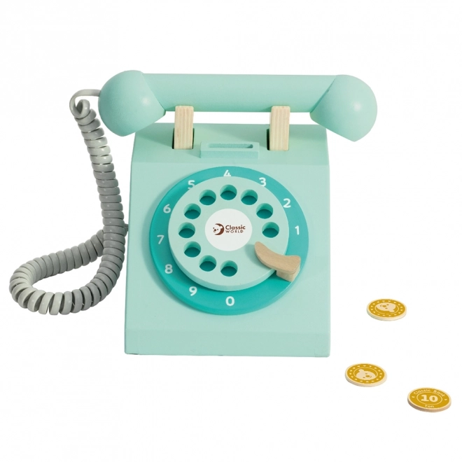 Klassisk trætelefon til børn