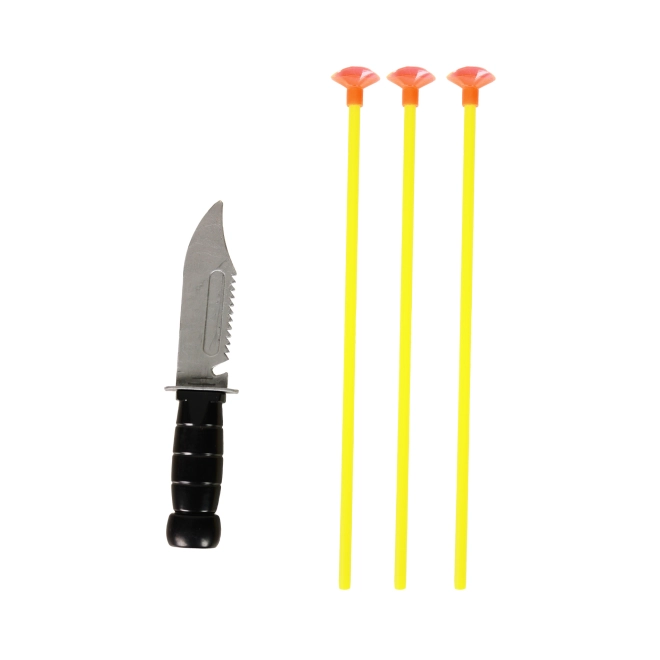 Komplet sæt med kniv og kogger til pile