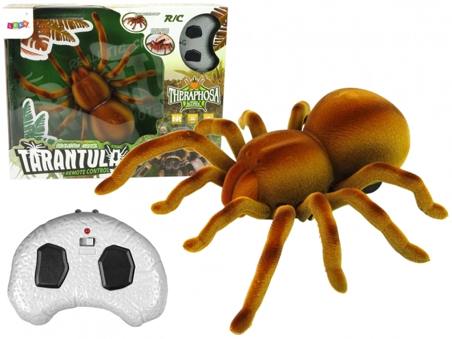 Fjernstyret edderkop Tarantula Infrarød Brun R/C
