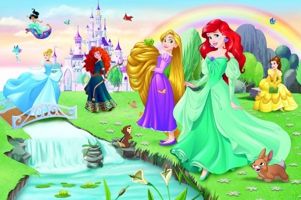Puslespil 60 brikker Lær prinsesserne at kende DISNEY PRINCESS Trefl