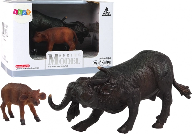 Figurer bøffel og kalv – afrikanske dyr til zoo