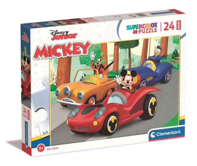 Clementoni puslespil Mickey på tur maxi 24 brikker