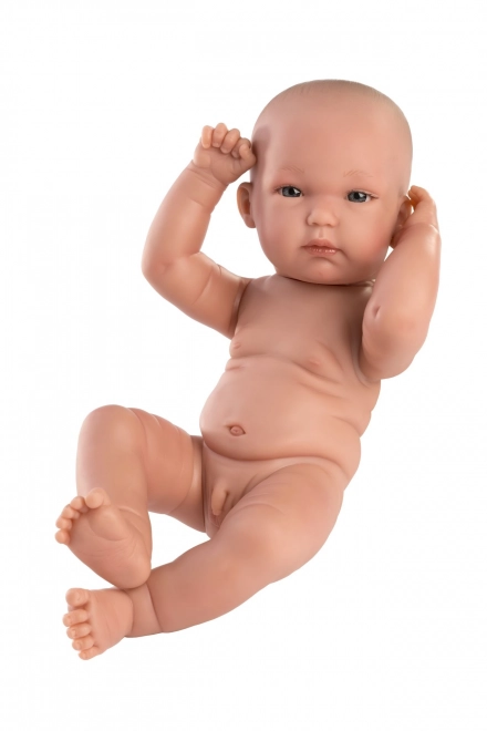 Llorens 63501 NEW BORN DRENGEBABY - realistisk dukke baby med helt vinylkrop - 35 cm