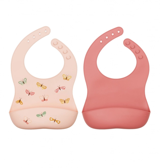 Silikone baby hagesmække med sommerfugletema – Sommerfugle