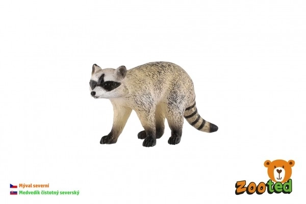 Nordamerikansk vaskebjørn zootet plast 8cm i pose