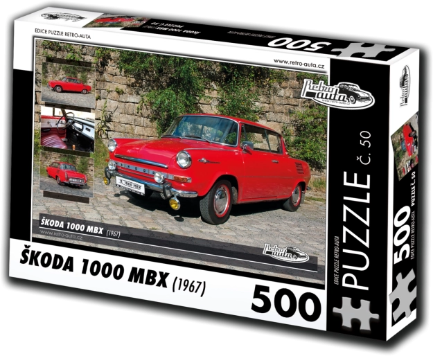 Puslespil RETRO-AUTA Škoda 1000 MBX 500 brikker