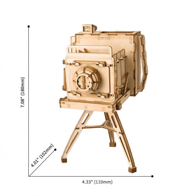 Træ 3D puslespil Historisk kamera