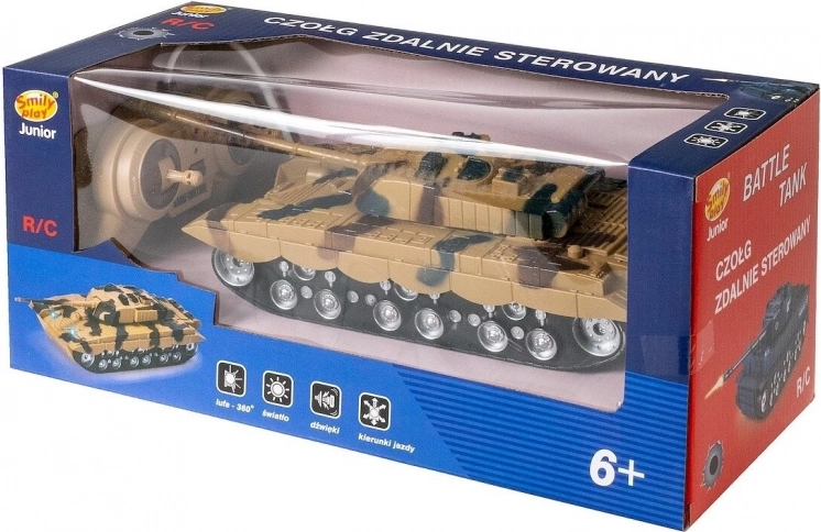 RC-tank med oplader – camouflage