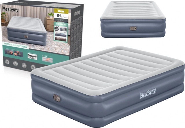 Oppustelig madras Bestway 203 x 152 x 51 cm