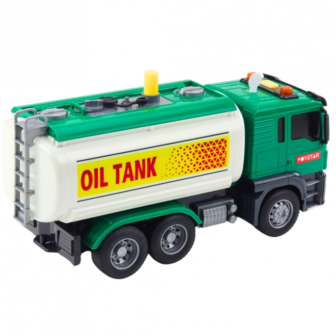 Grøn tankvogn med vand, lys og lyde 1:14
