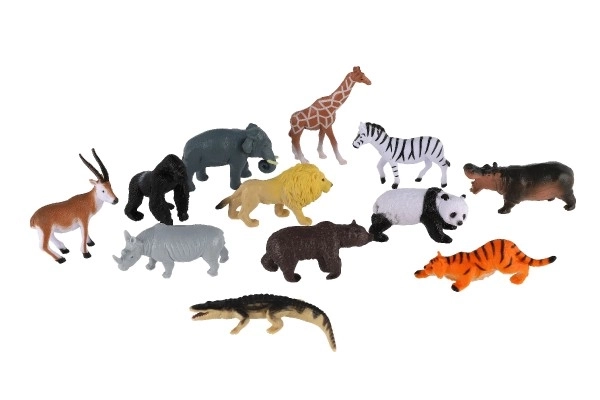 Safari Dyr ZOO plastik mini figurer