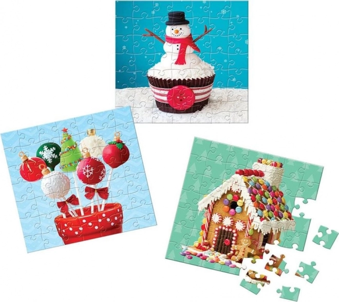 Adventskalender med puslespil Eurographics 24 x 50 stykker – Søde Jul