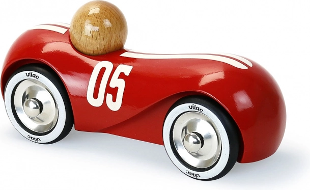 Vilac træ racerbils Streamline vintage rød
