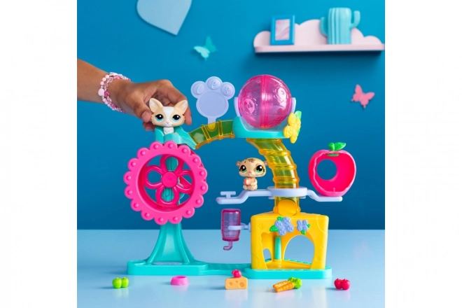 Littlest Pet Shop Sjov fabrik med 2 figurer