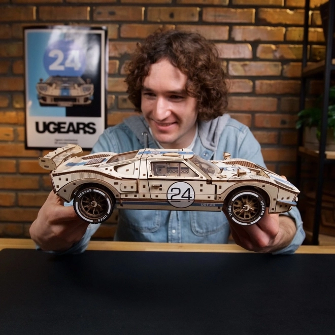 Ugears 3D træ mekanisk puslespil Endurance Racer