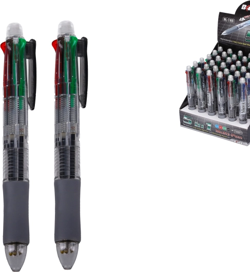 Mekanisk blyant 0,7 mm og firefarvet kuglepen