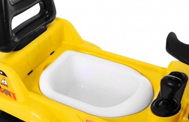 Børne pedal-drevet bulldozer med hjelm